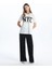 Xsıde Bisiklet Yaka New York City Baskılı Kadın T-Shirt (S5) 2