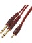 3,5 mm St 2x6,3 mm Mono Erkek 1,5 mt Slikonl MR-600 2