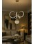 Kıvrım Tekli Kristal Toplu Modern Oturma LED Avize 1