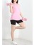 Şortlu Fitness Takım Pembe 3