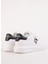 Beyaz-Siyah Erkek Deri Sneaker Kaprı Mens Karl Nft Lo Lace 3
