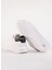 Beyaz-Siyah Erkek Deri Sneaker Kaprı Mens Karl Nft Lo Lace 4