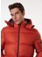 Turuncu Erkek Kapüşon Yaka Standart Fit Puffer Mont C4WM-MNT4001 1