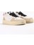 Beyaz-Pembe Kadın Deri Sneaker HYPER-D807 2