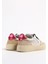 Beyaz-Pembe Kadın Deri Sneaker HYPER-D807 3