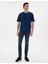 Açık Lacivert Comfort Fit Basic Tişört 4