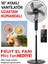 Pazaraza Teba Uzaktan Kumandalı 18 Inch Dokunmatik Ayaklı Vantilatör Mini Fan Hediyeli 1