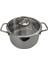 Derin 16 cm Metal Saplı Tencere, Şık ve Dayanıklı Mutfak Gereci 1
