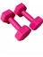 Fuşya Pembe Mini Plates ve Dambıl Seti, Sağlıklı ve Şık Spor Ekipmanı 5