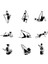 Yüksek Dirençli 8 Kademe Pilates ve Yoga Esneme Lastiği, Siyah Renk 2