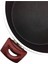 Derin 28 cm Teflon Tencere, Cam Kapaklı, Çift Kulplu, Kırmızı 3
