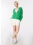 Yeşil Kadın Kapüşon Yaka Relaxed Fit Sweatmont D4SL-SWT3029 3