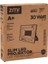 Zmr 30 Watt 6500K IP66 150* Işık Açısı 220 Volt Siyah Slim Kasa LED Projektör (5047) 3