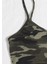 Marsilyan- Kadın Kamuflaj Desenli Askılı Crop Top ve Şortlu Gecelik Takım 4