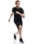 Yeni Sezon Kısa Kollu Bisiklet Yaka Reglan Kol Arkası Baskılı Slim Fit Spor Tişört 2