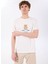 D5SM-TST3996 Kırık Beyaz Bisiklet Yaka Relaxed Fit Baskılı T-Shirt 1