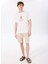 D5SM-TST3996 Kırık Beyaz Bisiklet Yaka Relaxed Fit Baskılı T-Shirt 2