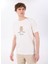 D5SM-TST3996 Kırık Beyaz Bisiklet Yaka Relaxed Fit Baskılı T-Shirt 3