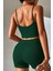 Marsilyan- Kadın Yeşil Şortlu Kaşkorse Gecelik Takım 2