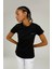 Wb C Neck 11CT122 5fx Kadın Siyah Tişört 101931627 5