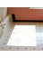 Kaymaz Dijital Mutfak & Salon Halı Yıldız Deri Geometrik E5008 Beyaz 6