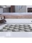 Kaymaz Dijital Mutfak & Salon Halı Trend Saçaklı Geometrik E5010 Gri 8