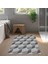 Kaymaz Dijital Mutfak & Salon Halı Star Pamuk Geometrik E5010 Gri 6