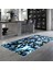 Kaymaz Dijital Mutfak & Salon Halı Star Pamuk Geometrik E5012 Mavi 5