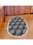 Kaymaz Dijital Mutfak & Salon Halı Trend Saçaklı Oval Geometrik E5010 Gri 5