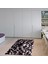 Kaymaz Dijital Mutfak & Salon Halı Yıldız Deri Geometrik E5009 Siyah 8