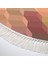 Kaymaz Dijital Mutfak & Salon Halı Yıldız Deri Saçaklı Oval Geometrik E5014 Renkli 3