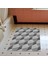 Kaymaz Dijital Mutfak & Salon Halı Yıldız Deri Geometrik E5010 Gri 6