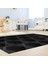Kaymaz Dijital Mutfak & Salon Halı Star Pamuk Geometrik E5016 Siyah 7