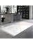 Kaymaz Dijital Mutfak & Salon Halı Trend Saçaklı Geometrik E5008 Beyaz 5