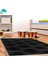 Kaymaz Dijital Mutfak & Salon Halı Yıldız Deri Saçaklı Geometrik E5016 Siyah 7