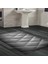 Kaymaz Dijital Mutfak & Salon Halı Yıldız Deri Geometrik E5013 Siyah 6