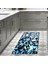 Kaymaz Dijital Mutfak & Salon Halı Trend Geometrik E5012 Mavi 5