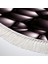 Kaymaz Dijital Mutfak & Salon Halı Yıldız Deri Saçaklı Oval Geometrik E5009 Siyah 3