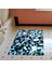 Kaymaz Dijital Mutfak & Salon Halı Yıldız Deri Geometrik E5012 Mavi 6