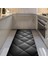 Kaymaz Dijital Mutfak & Salon Halı Star Pamuk Geometrik E5013 Siyah 5