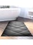 Kaymaz Dijital Mutfak & Salon Halı Star Pamuk Geometrik E5013 Siyah 6