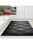 Kaymaz Dijital Mutfak & Salon Halı Star Pamuk Geometrik E5013 Siyah 7