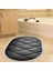 Kaymaz Dijital Mutfak & Salon Halı Yıldız Deri Saçaklı Oval Geometrik E5013 Siyah 6
