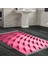 Kaymaz Dijital Mutfak & Salon Halı Yıldız Deri Saçaklı Geometrik E5017 Pudra 6
