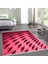 Kaymaz Dijital Mutfak & Salon Halı Yıldız Deri Saçaklı Geometrik E5017 Pudra 7