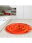 Kaymaz Dijital Mutfak & Salon Halı Yıldız Deri Saçaklı Yuvarlak Geometrik E5011 Turuncu 7