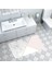 Kaymaz Dijital Mutfak & Salon Halı Trend Geometrik E5008 Beyaz 6
