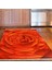Kaymaz Dijital Mutfak & Salon Halı Trend Saçaklı Geometrik E5011 Turuncu 5