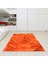 Kaymaz Dijital Mutfak & Salon Halı Trend Saçaklı Geometrik E5011 Turuncu 8