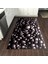 Kaymaz Dijital Mutfak & Salon Halı Star Pamuk Geometrik E5009 Siyah 5